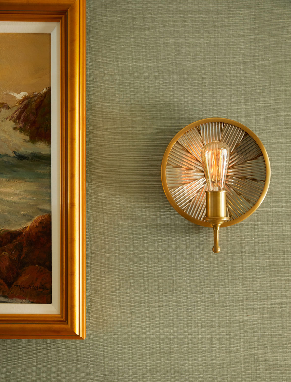 Modern wall sconce by interior photographer Buff Strickland