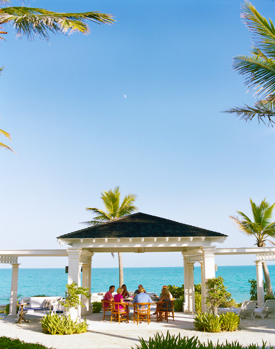 Outdoor entertaining at the beach Turks and Caicos dining al freasco