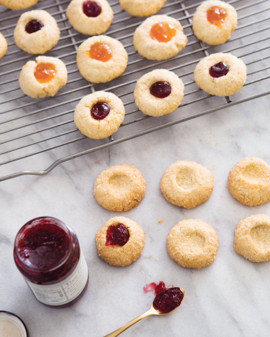 Camille Styles Entertaining book cookie party food photography thumbprint cookies Christmas