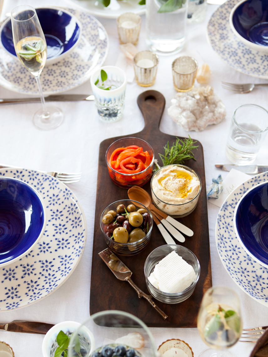 Camille Styles blog Home Mint shoot mediterranean entertaining with style olives plates
