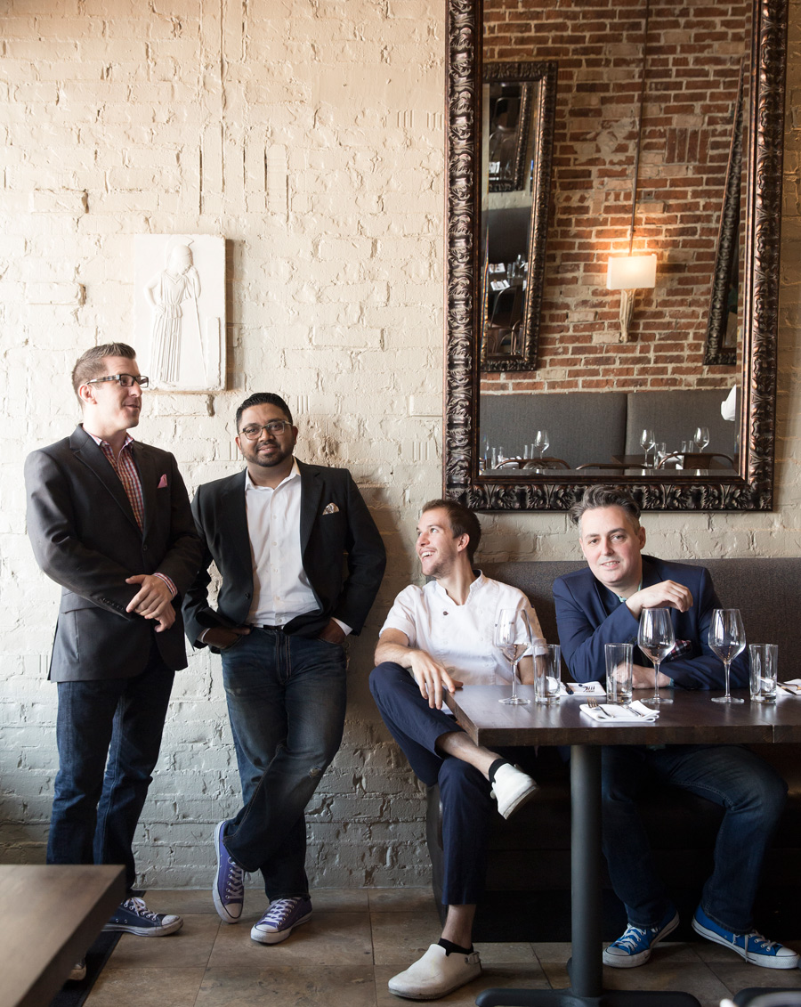 Owners and chef of Helen restaurant Houston for Houstonia magazine