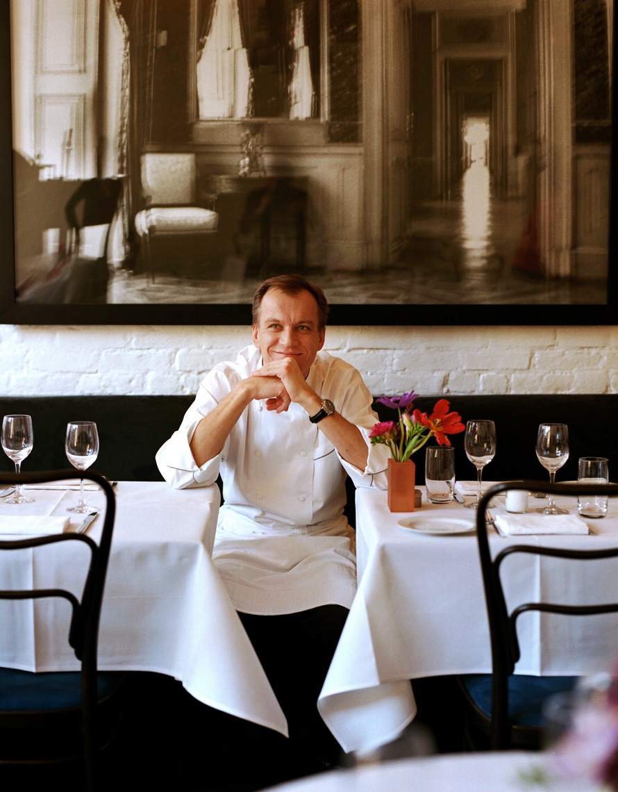 New York city chef in fancy restaurant photographed by lifestyle photographer Buff Strickand