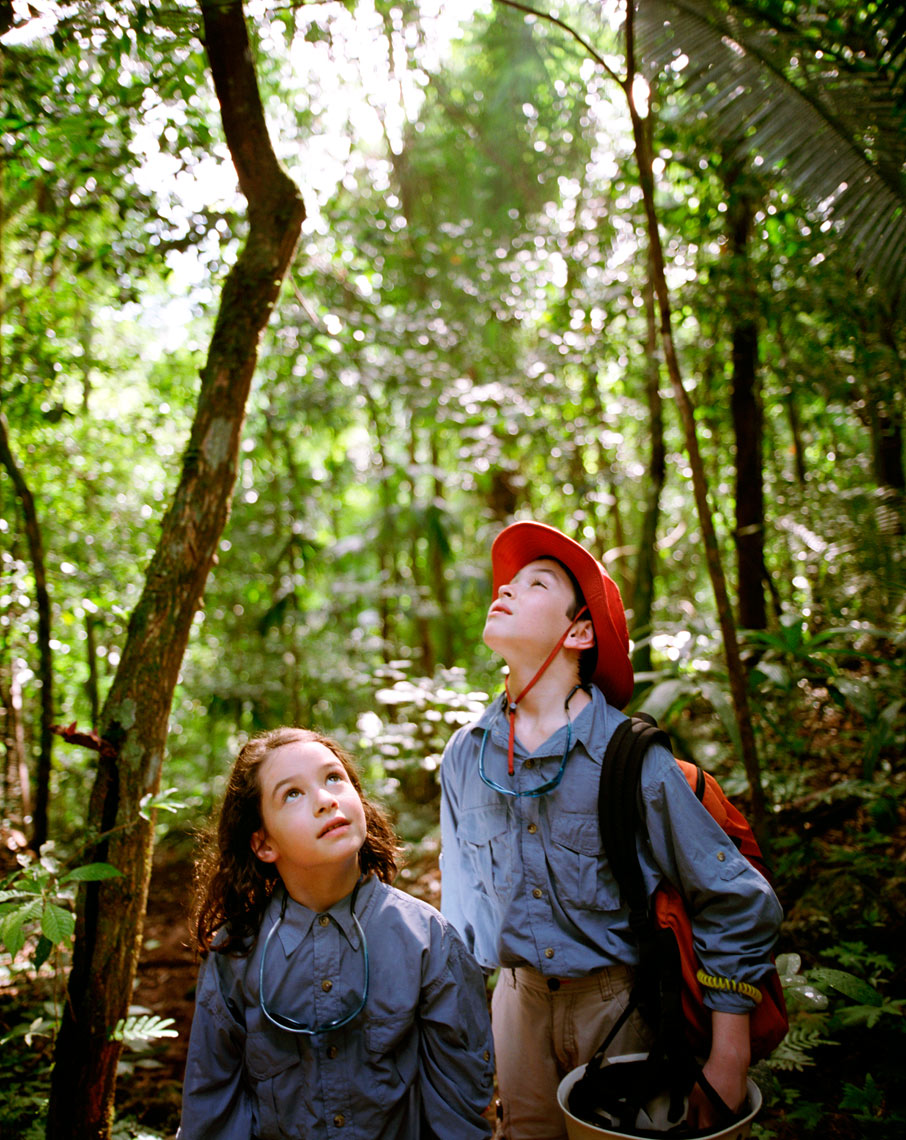 kids in the jungle in Belize for family travel