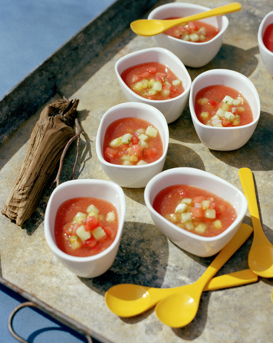 gazpacho food photography fresh beach picnic and fresh vegetable Food & Wine
